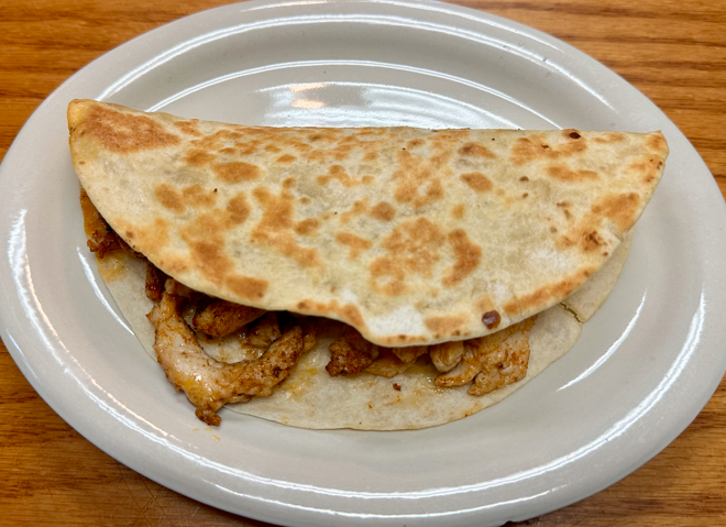 Chicken and Cheese Quesadilla