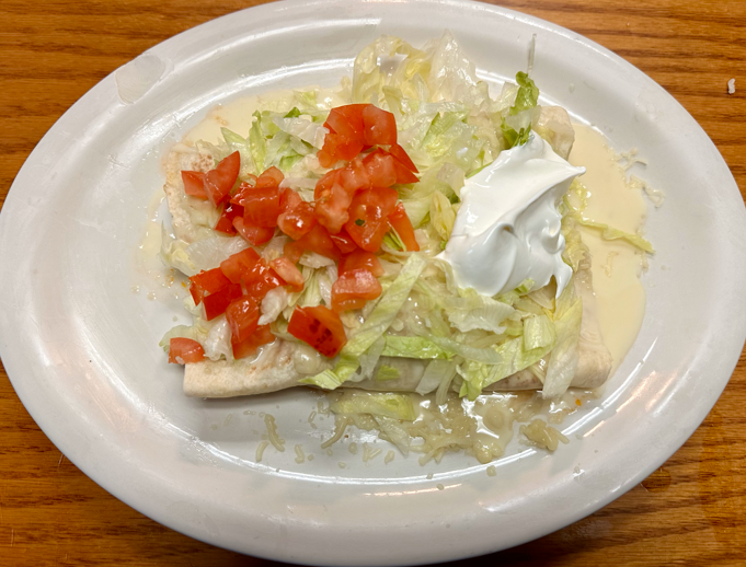 29. Two Chicken and Bean Burritos