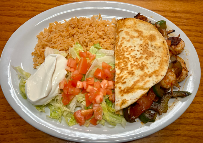 68. Shrimp Quesadilla