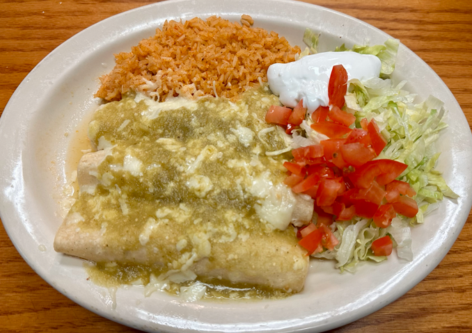 28. Enchiladas Verdes