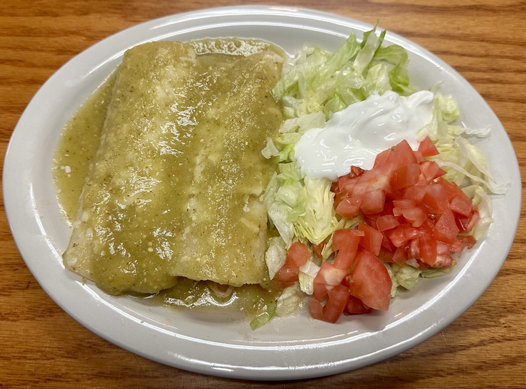 28. Enchiladas Verdes