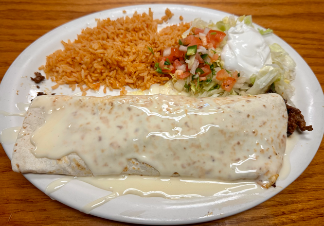 56. Burrito Con Papas