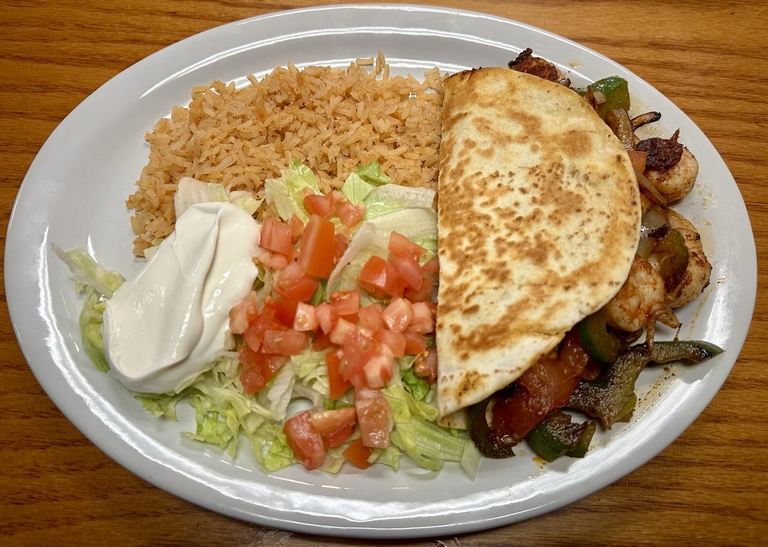 68. Shrimp Quesadilla