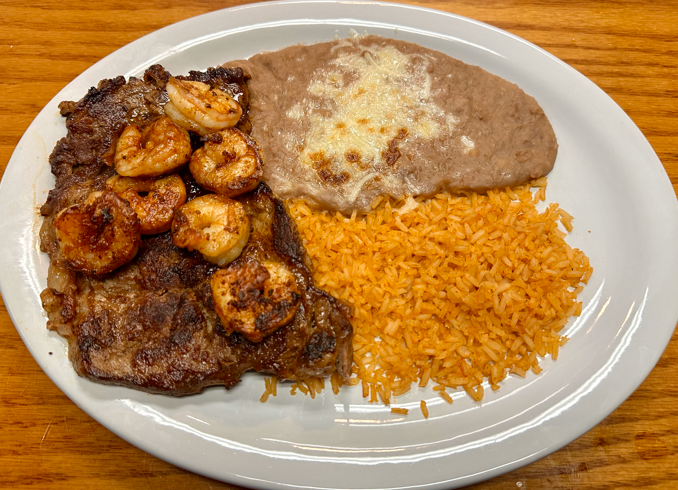 70. Ribeye Steak and Shrimp